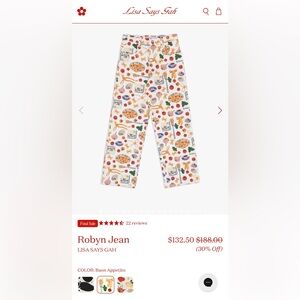NWT Lisa Says Gah Robyn Jeans in Buon Appetito